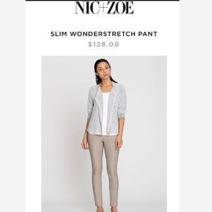 NWT’s NIC+ZOE Wonderstretch Straight Leg Pants